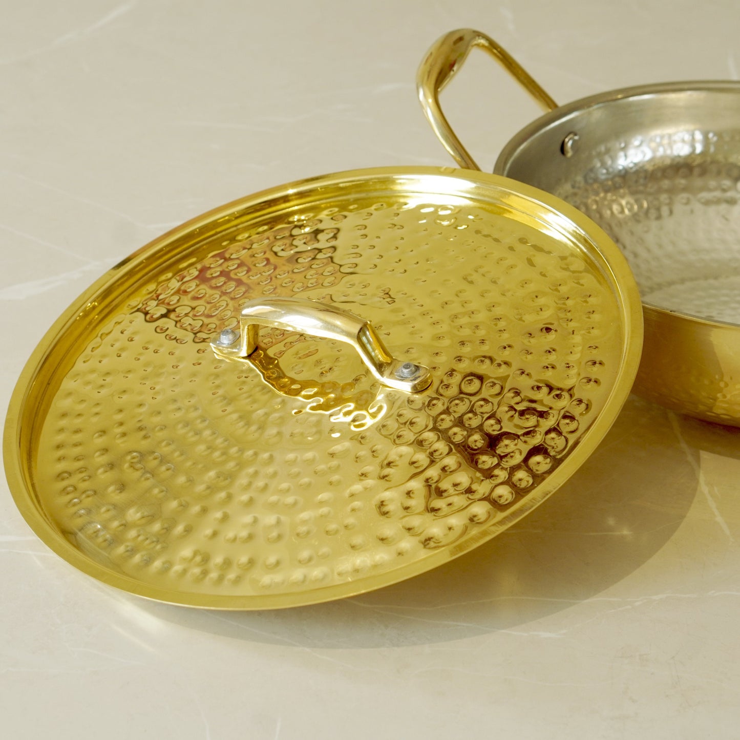 Brass Kadahi With Lid(Tin Coated)