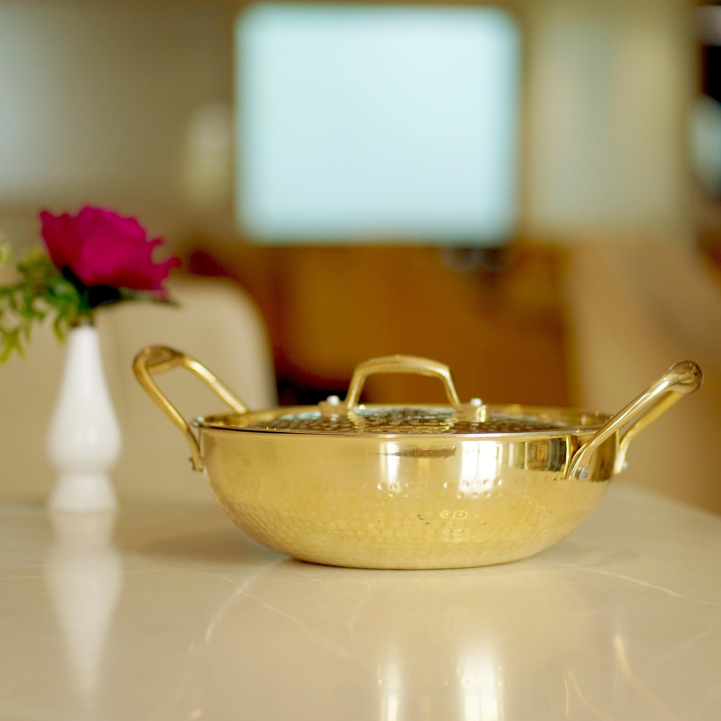 Brass Kadahi With Lid(Tin Coated)