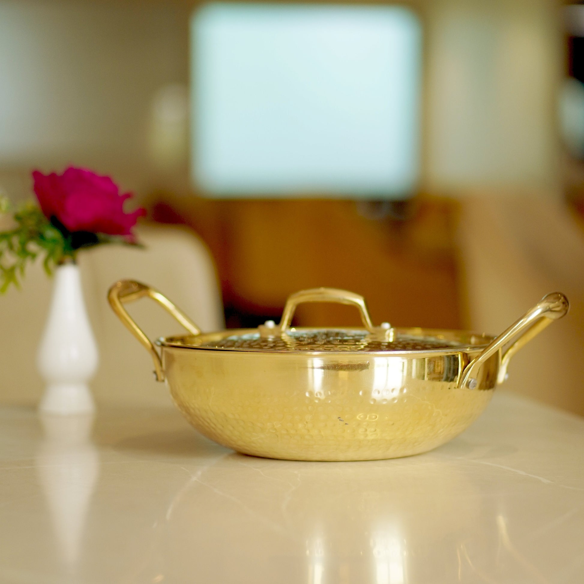 Brass Kadahi With Lid(Tin Coated)