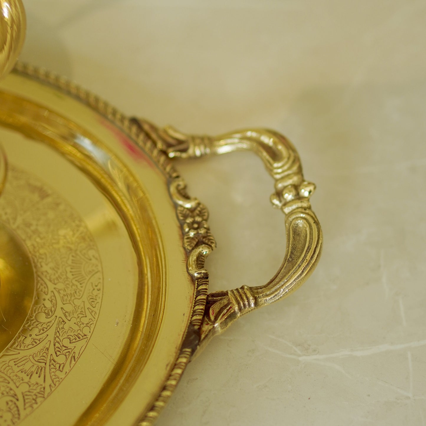 13 Pieces Brass Ice Cream Serving Set