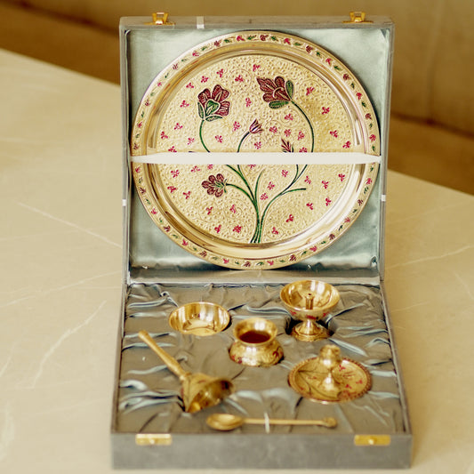 Meenakari Pooja (Set of 7) 10inch