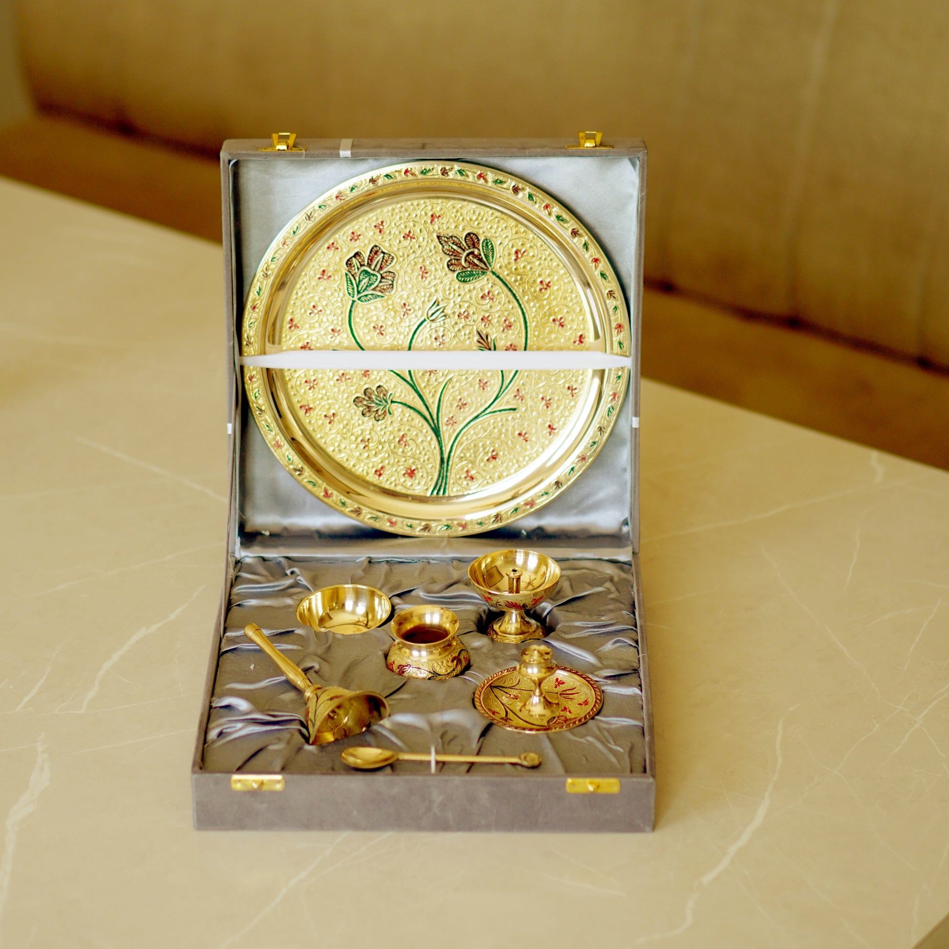 Meenakari Pooja (Set of 7) 10inch