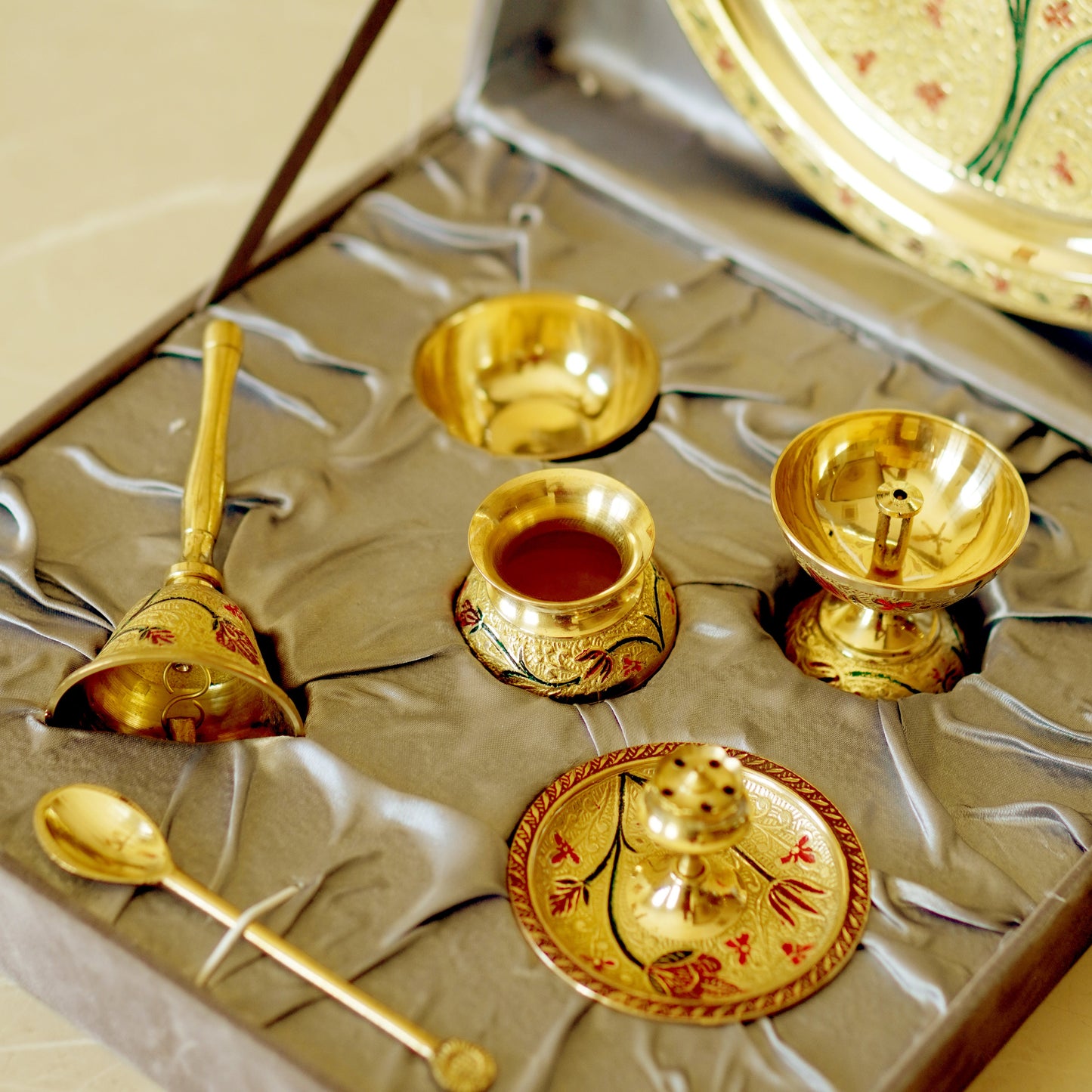 Meenakari Pooja (Set of 7) 10inch