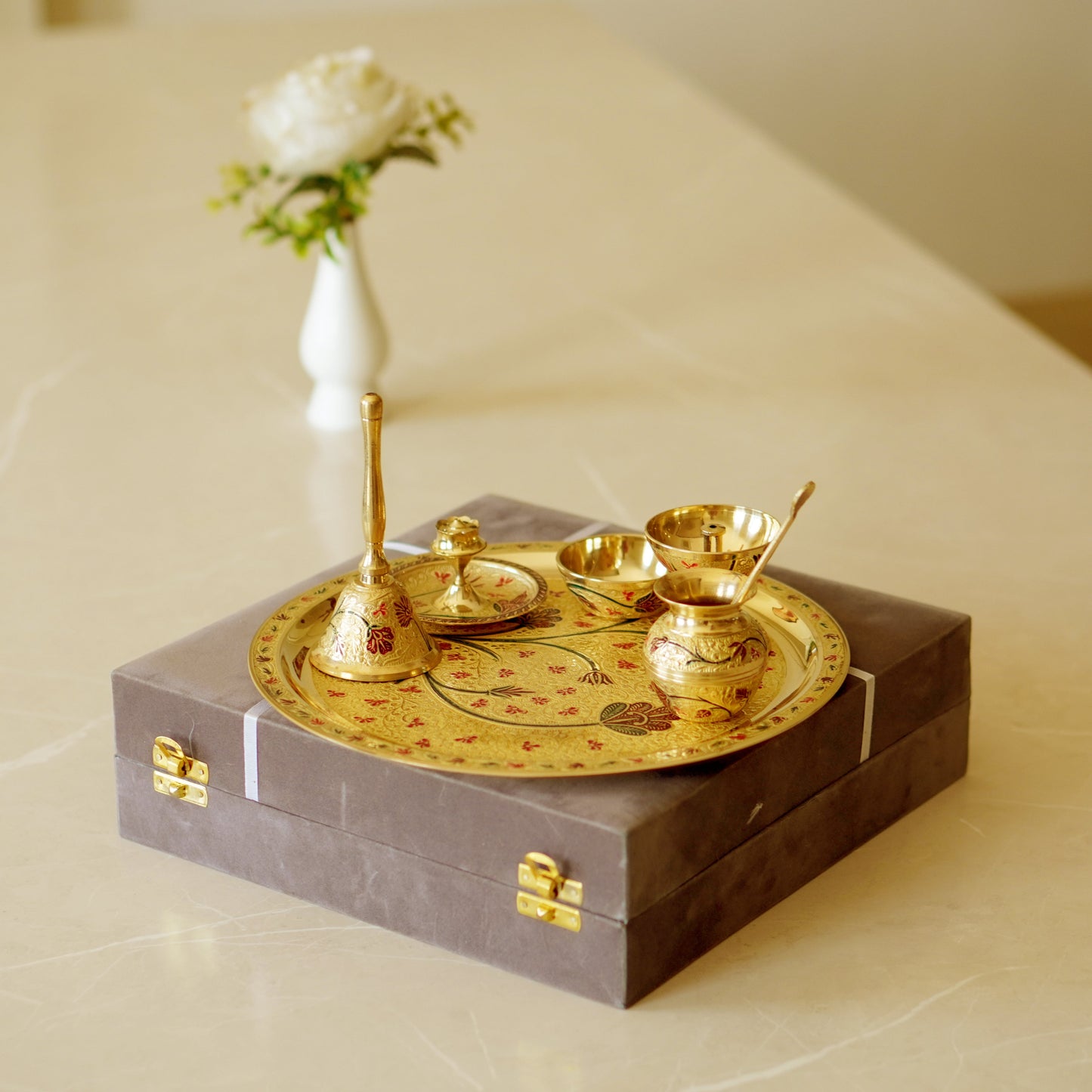 Meenakari Pooja (Set of 7) 10inch