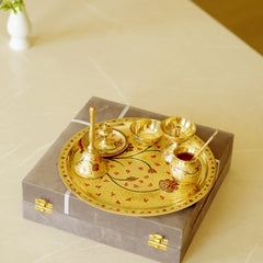 Meenakari Pooja (Set of 7) 10inch