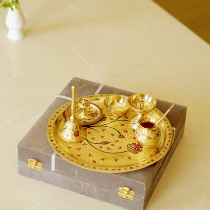 Meenakari Pooja (Set of 7) 10inch