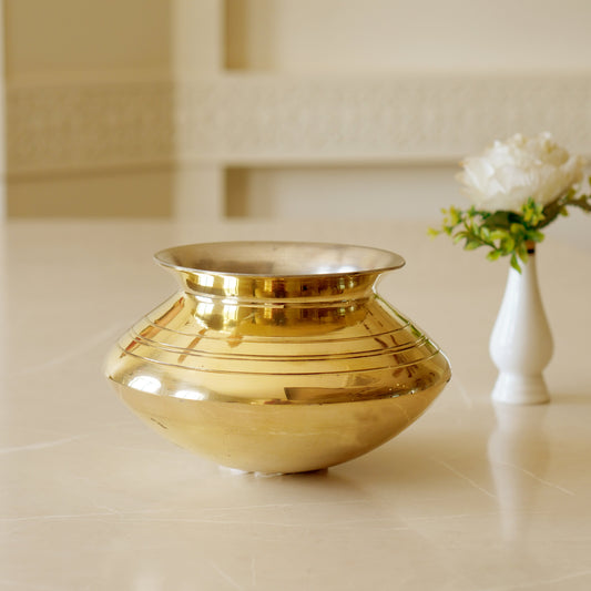 Brass Handi Punjabi and Rajasthani Design (Tin Coated)