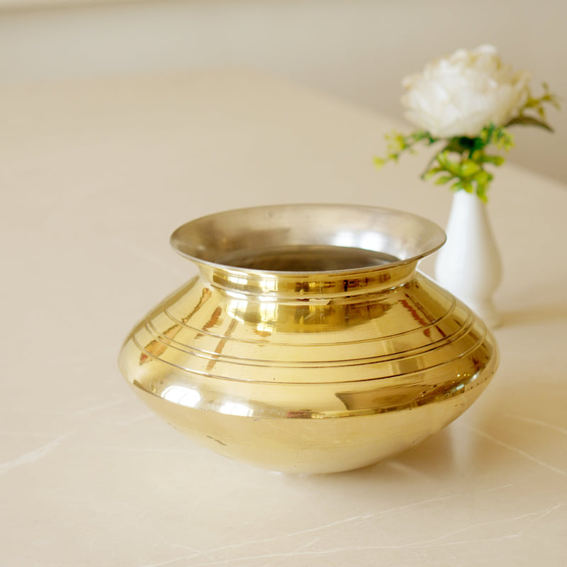 Brass Handi Punjabi and Rajasthani Design (Tin Coated)