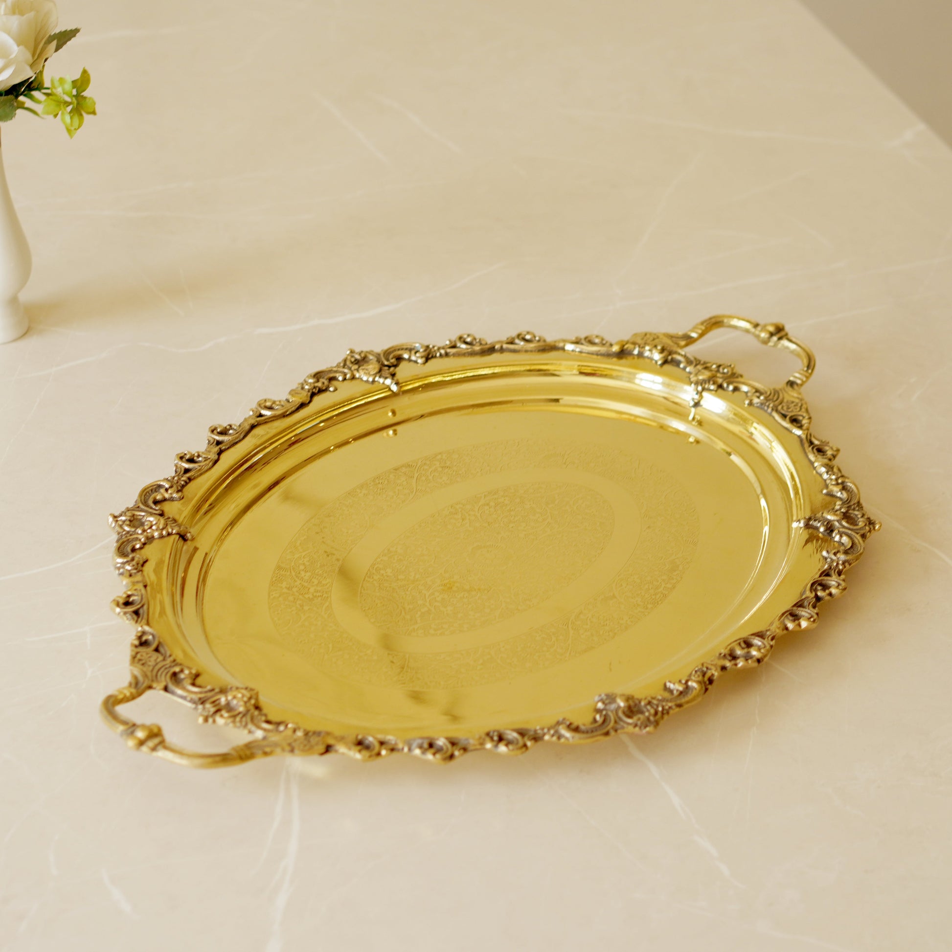 Brass Mughal / Maharaja Serving Tray