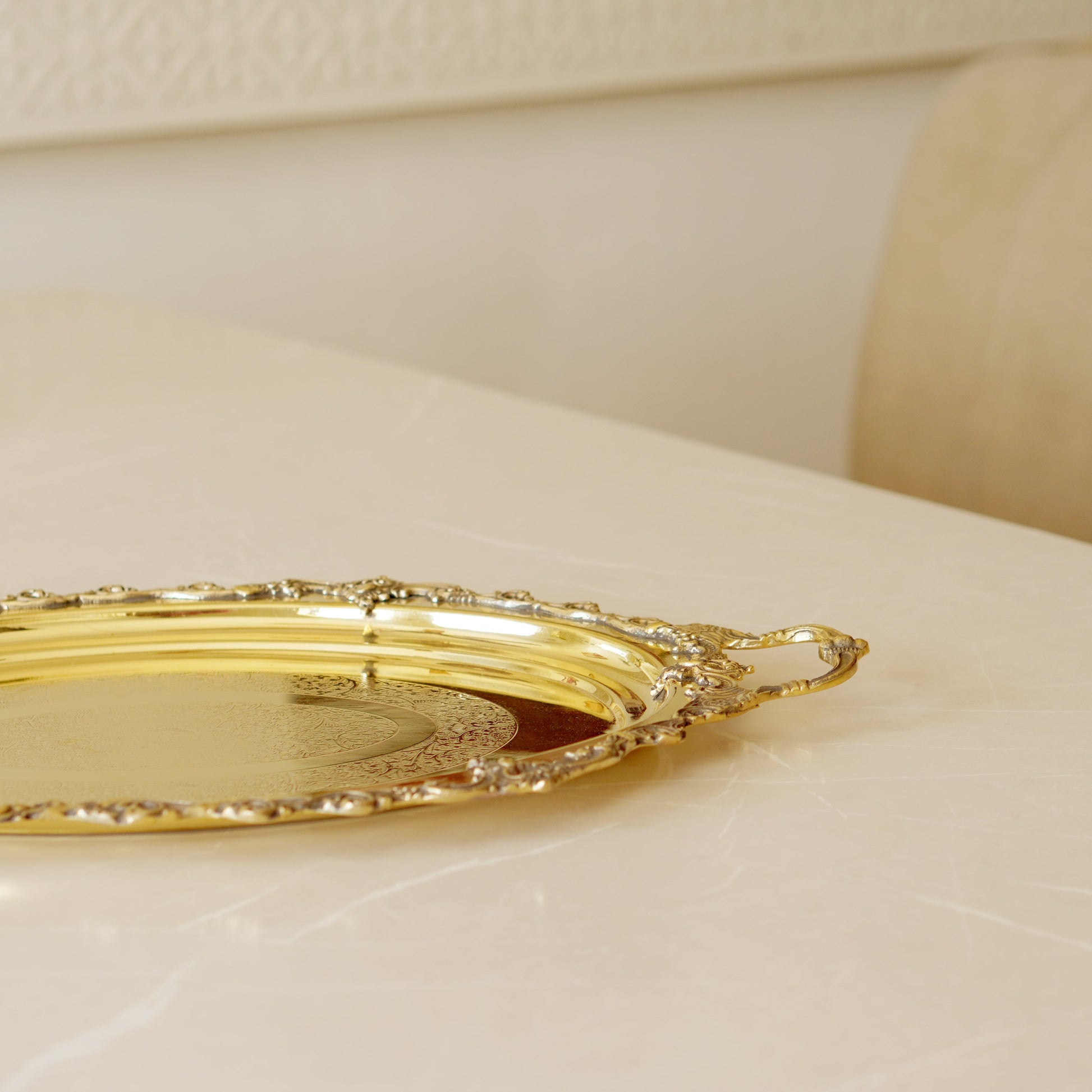 Brass Mughal / Maharaja Serving Tray