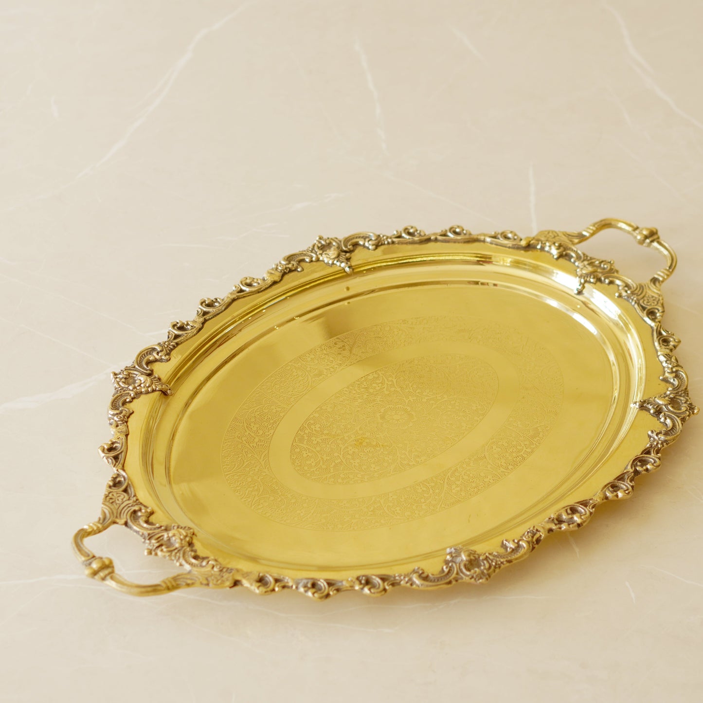 Brass Mughal / Maharaja Serving Tray