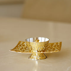 Brass Jaali Oil Lamp [Deepak]