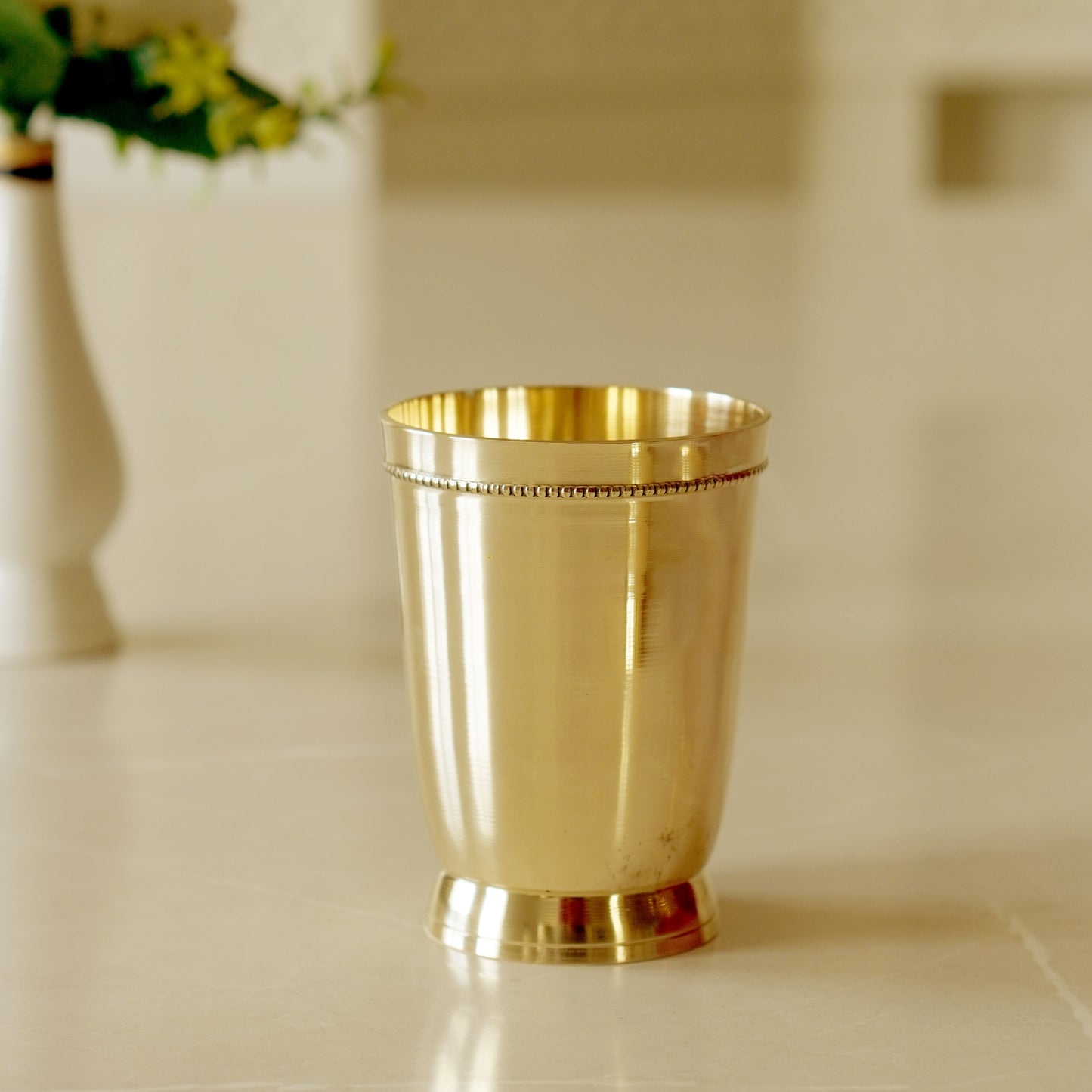 Brass Plain Glass with Velvet Box