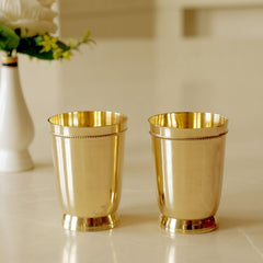 Brass Plain Glass with Velvet Box