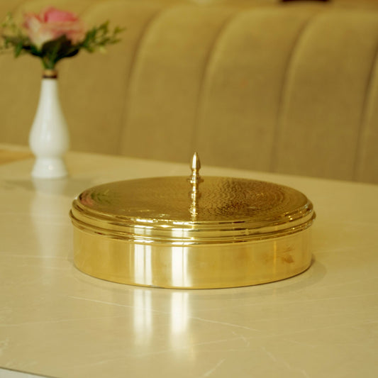 Brass Hammered Masal Daani/ Spices Box