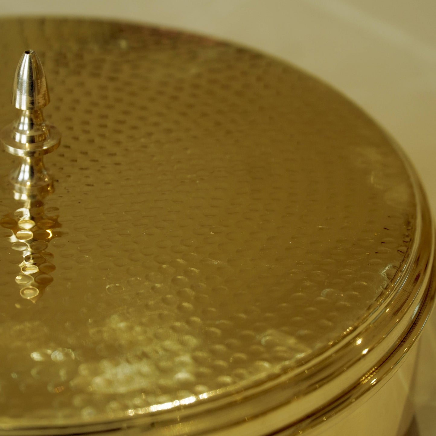Brass Hammered Masal Daani/ Spices Box