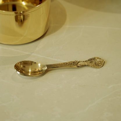 Brass Hammered Masal Daani/ Spices Box