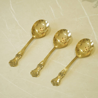 Brass Serving Spoon Perfect for Home and Restaurants