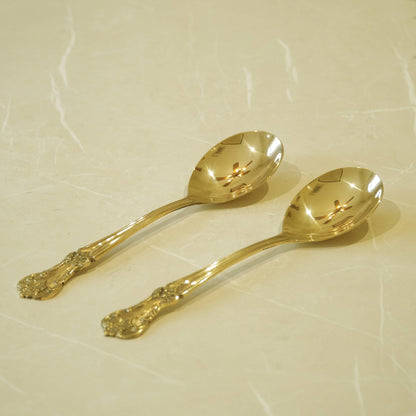Brass Serving Spoon Perfect for Home and Restaurants