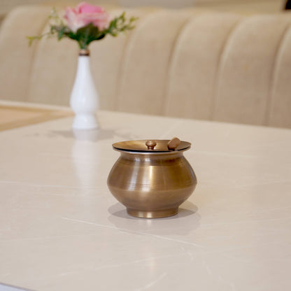 Brass Antique Tin Coated Ghee Pot