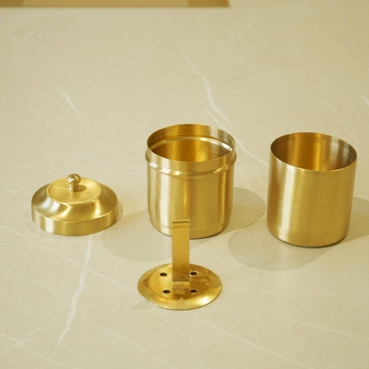 Brass Coffee Filter with Matte Finish