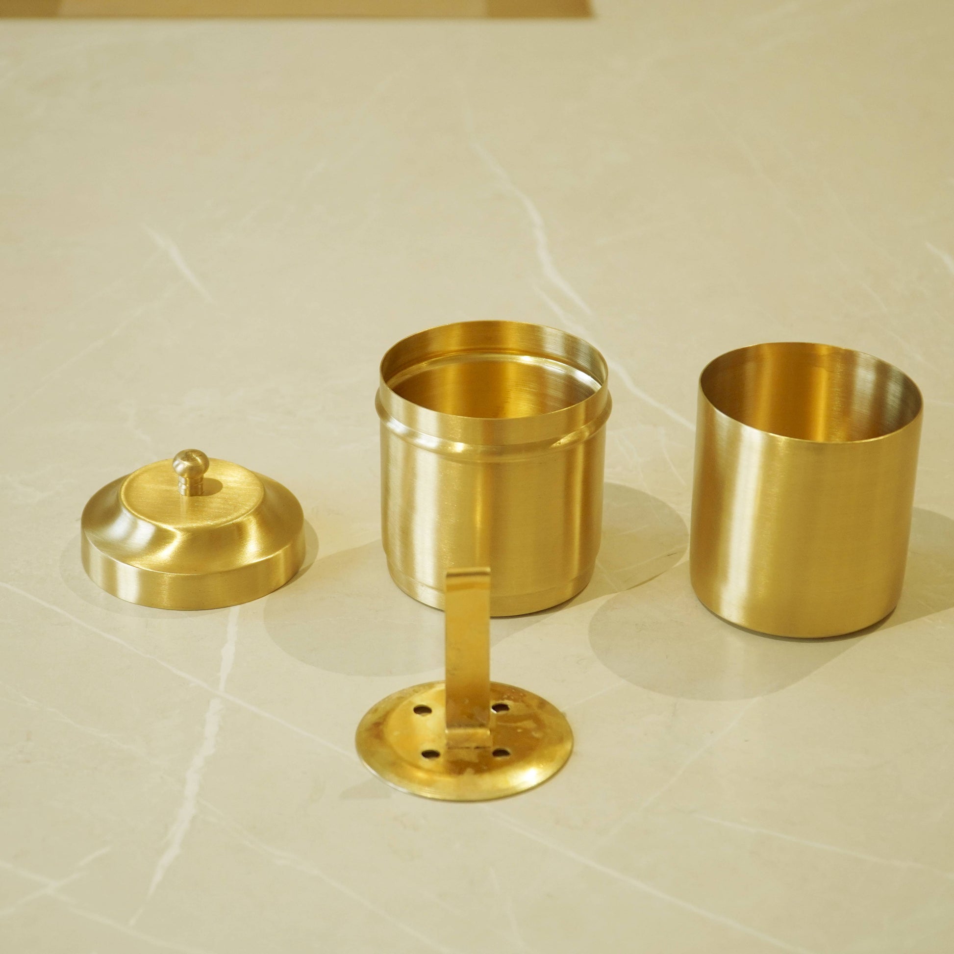 Brass Coffee Filter with Matte Finish