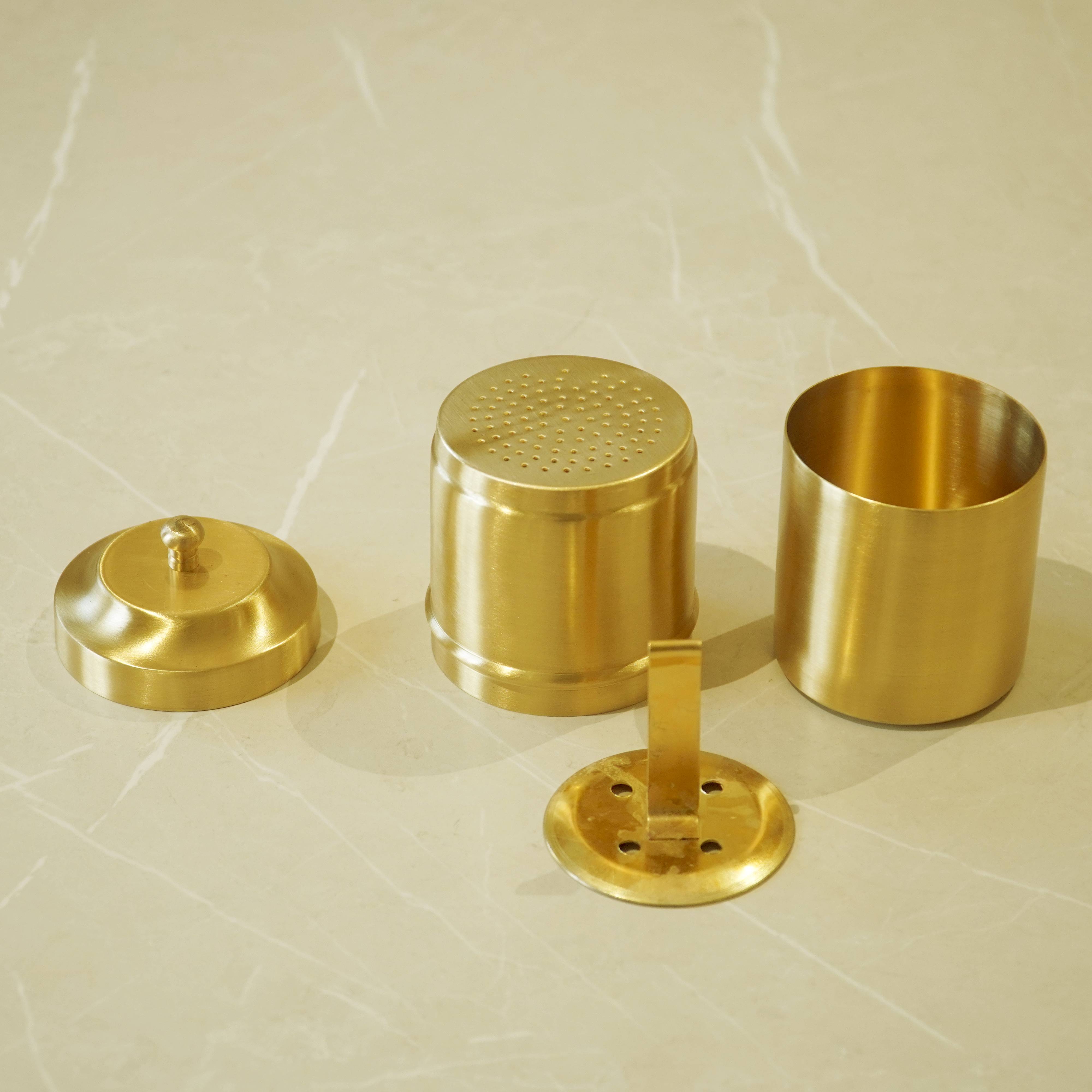 Brass Coffee Filter with Matte Finish