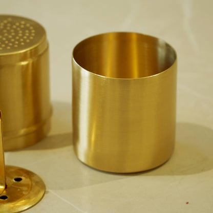 Brass Coffee Filter with Matte Finish