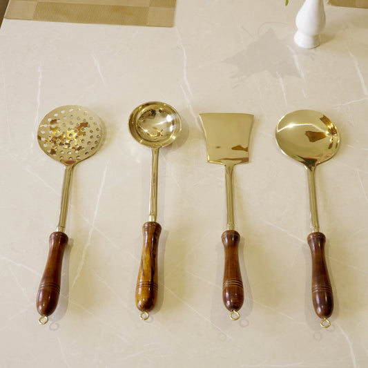 Brass Cooking Cutlery Set