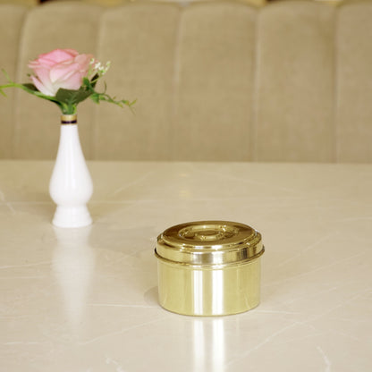 Brass Small Laddu Box / Katordaan