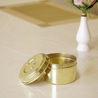 Brass Small Laddu Box / Katordaan