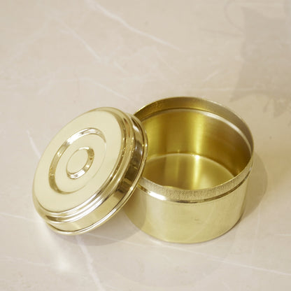 Brass Small Laddu Box / Katordaan