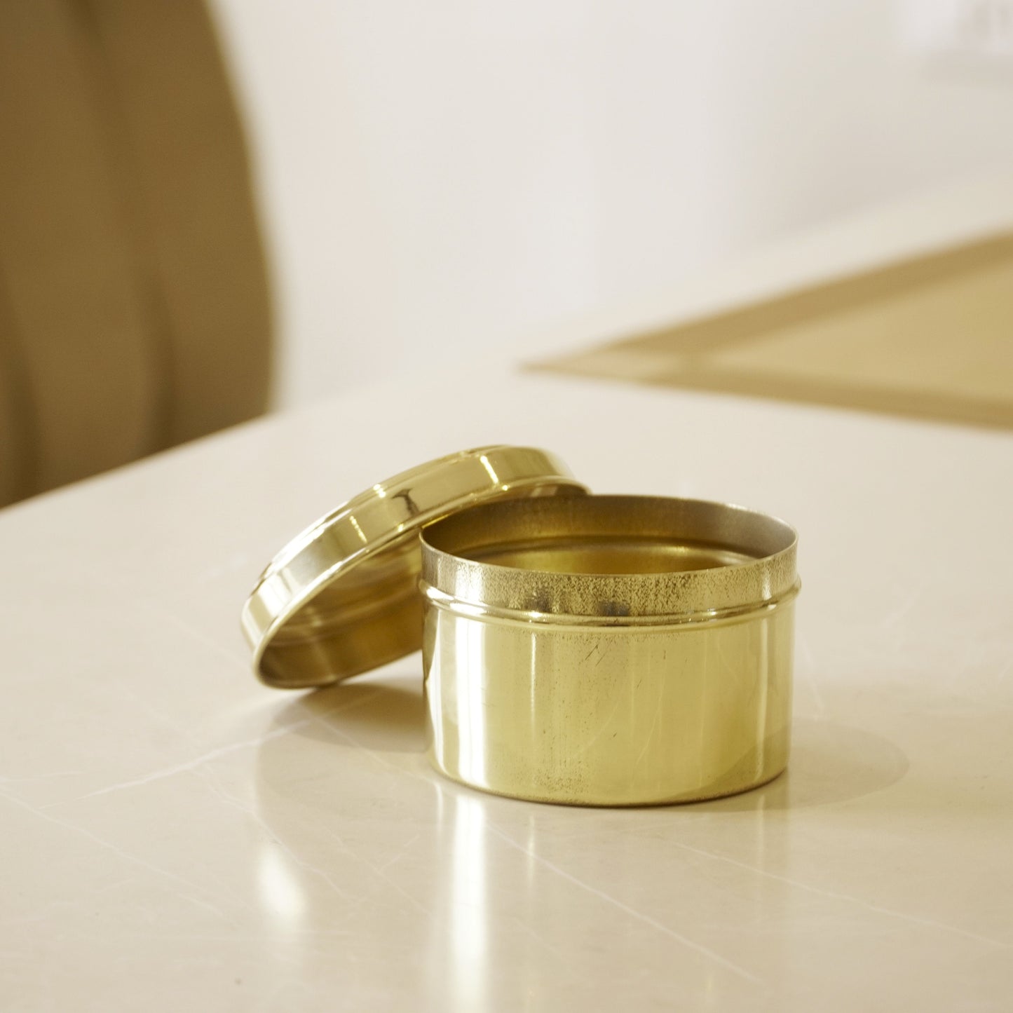 Brass Small Laddu Box / Katordaan