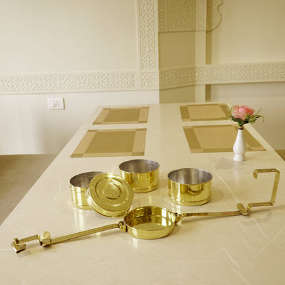 Brass Tiffin Box / Lunch Box