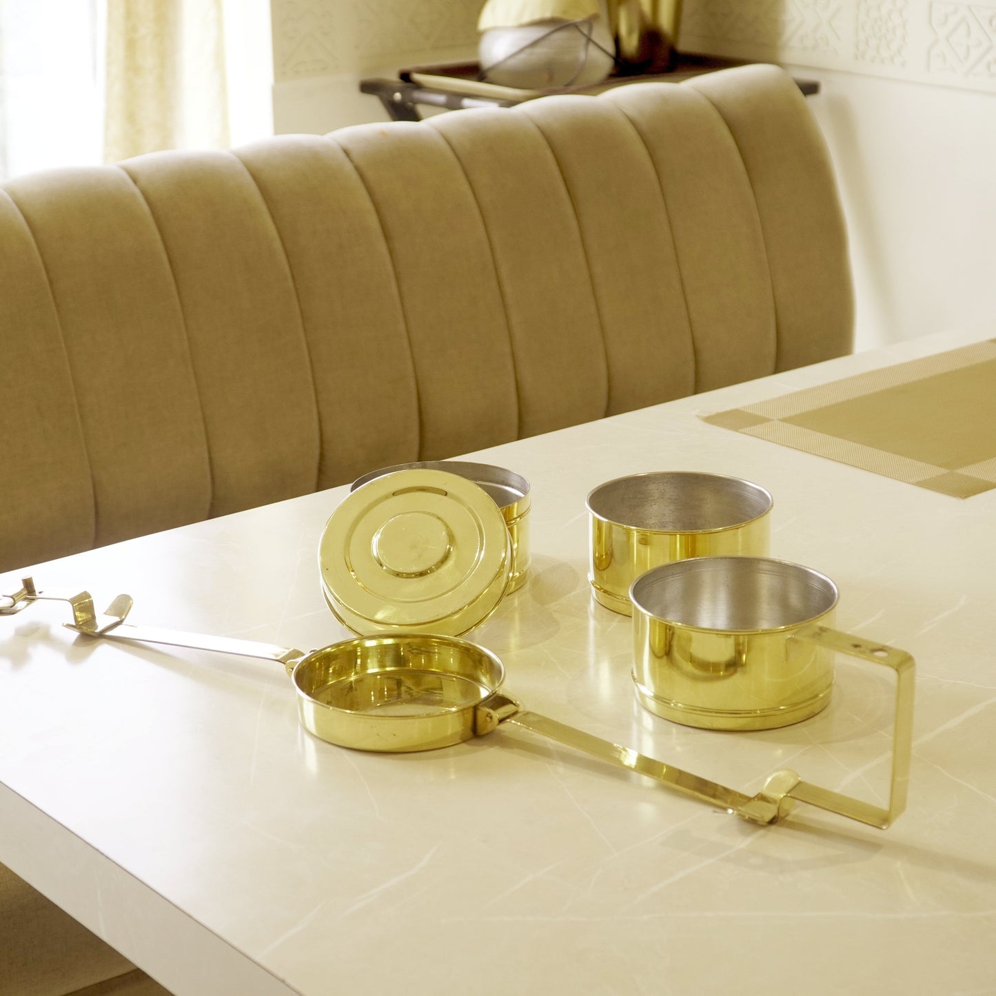 Brass Tiffin Box / Lunch Box