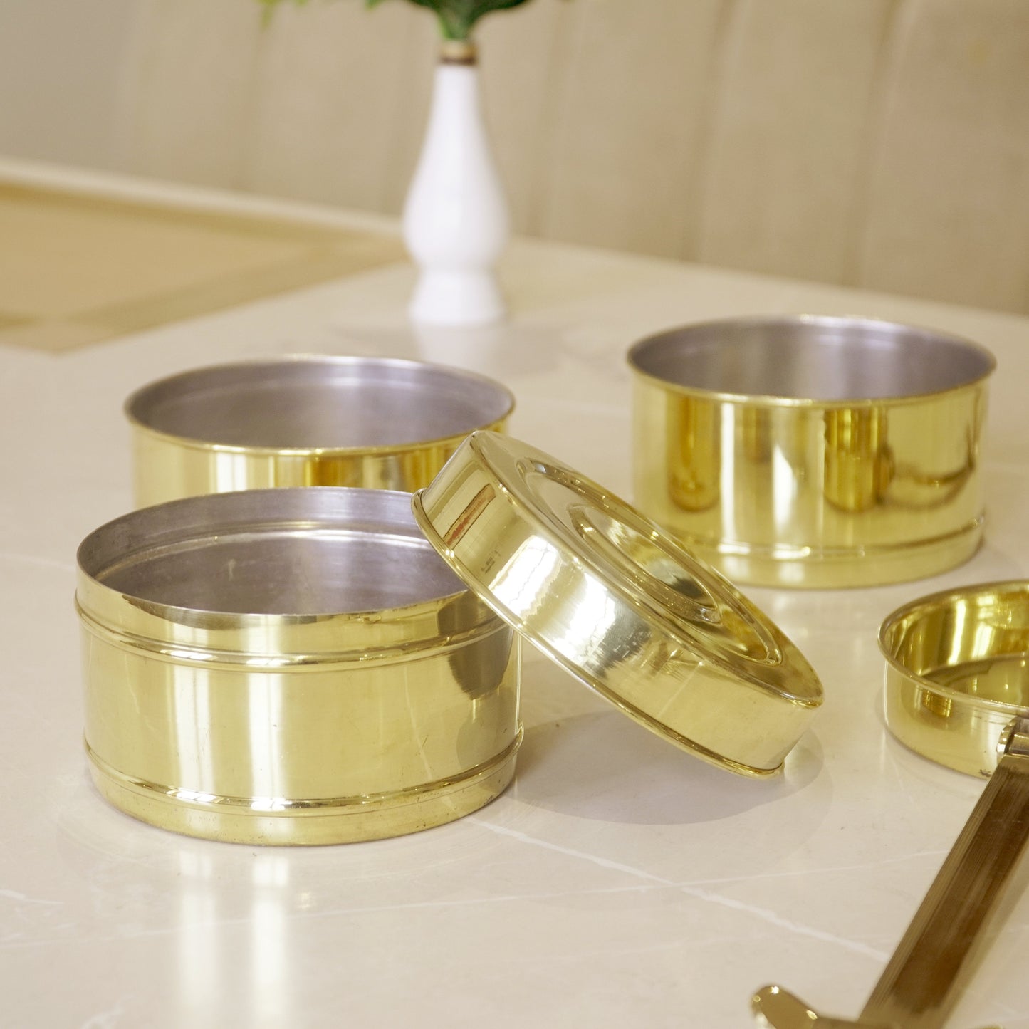 Brass Tiffin Box / Lunch Box