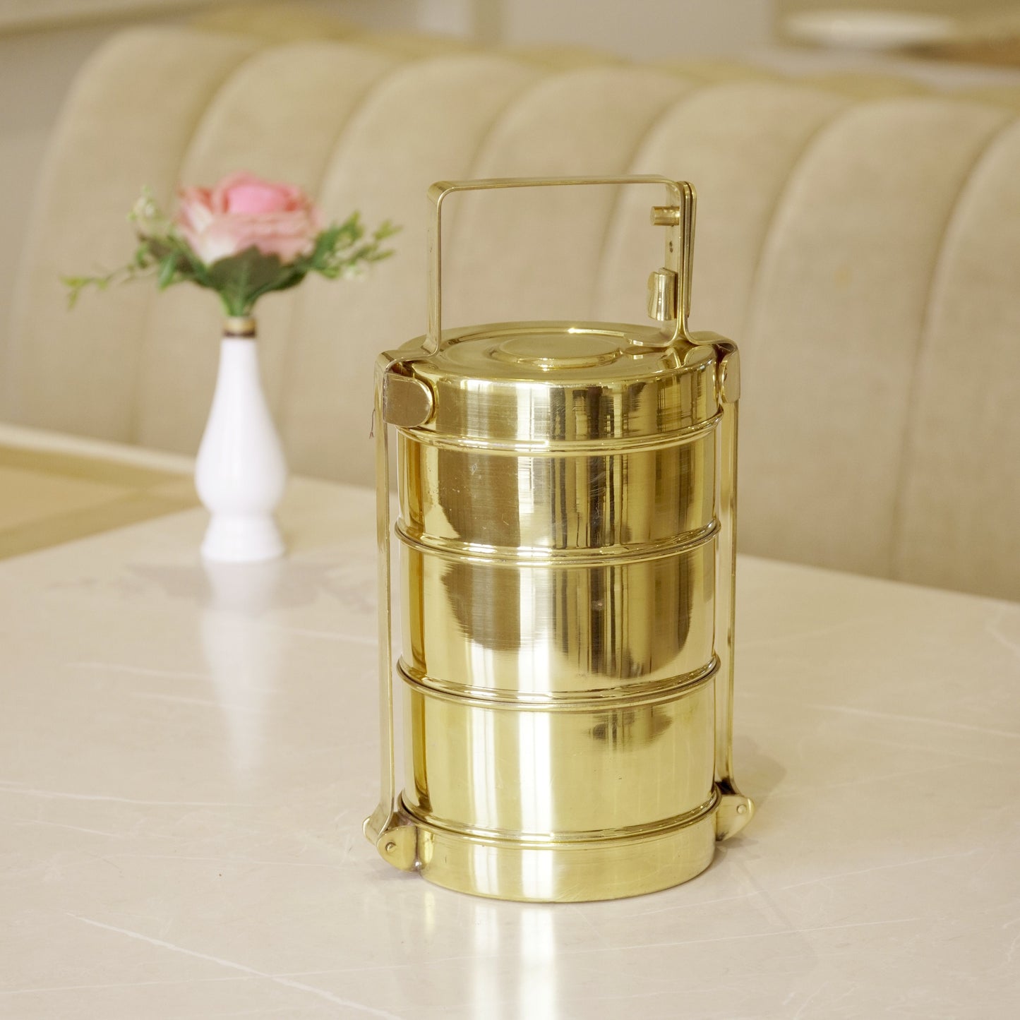 Brass Tiffin Box / Lunch Box