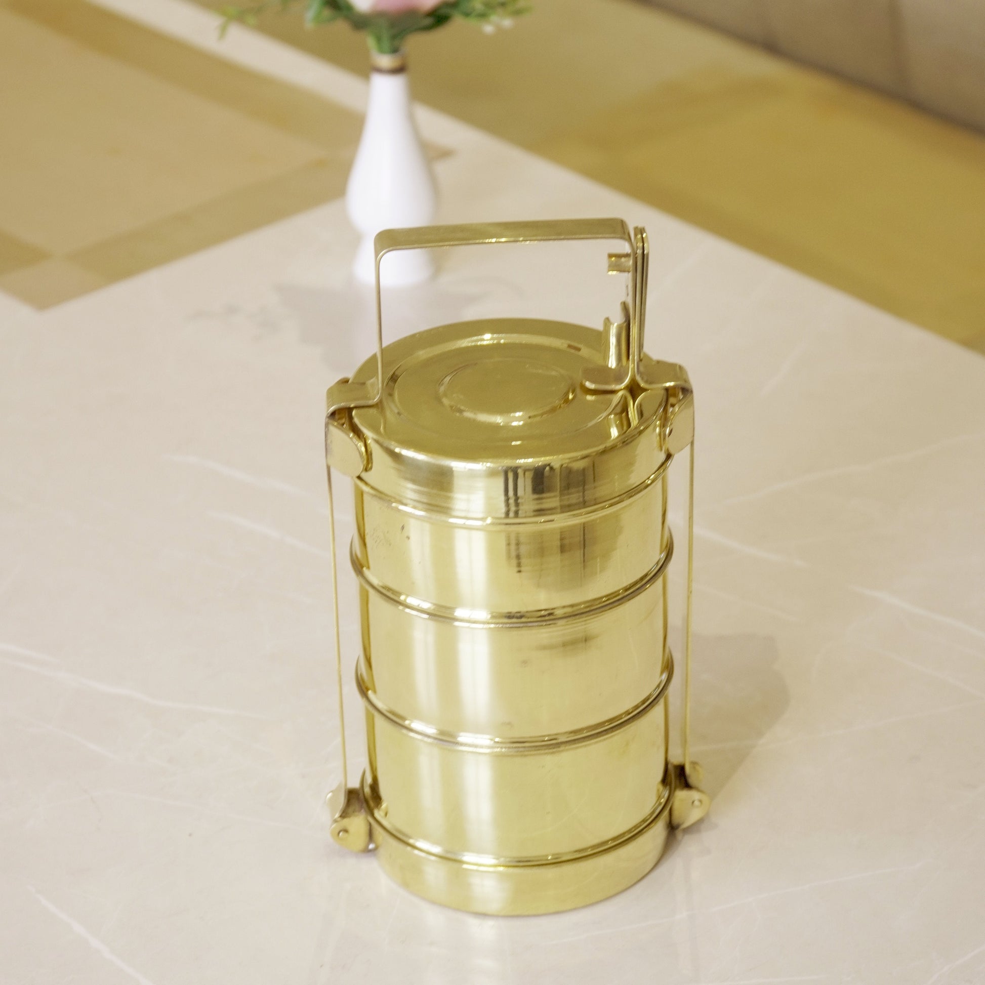 Brass Tiffin Box / Lunch Box