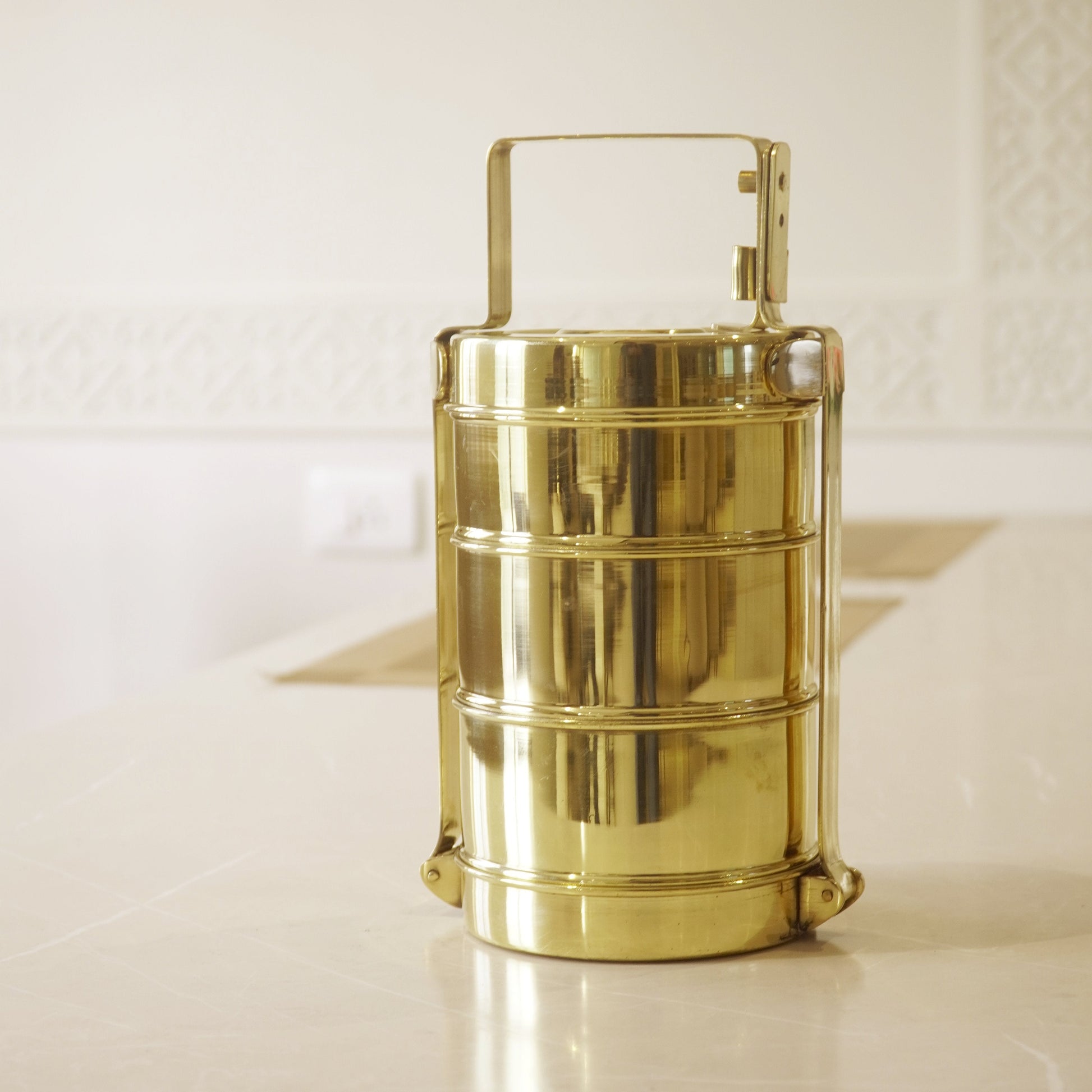 Brass Tiffin Box / Lunch Box