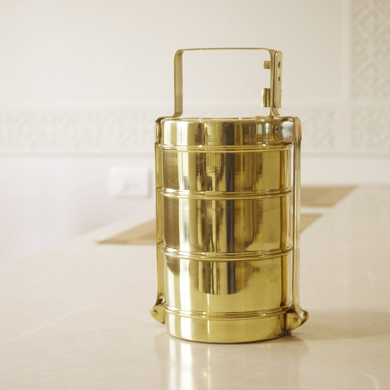 Brass Tiffin Box / Lunch Box