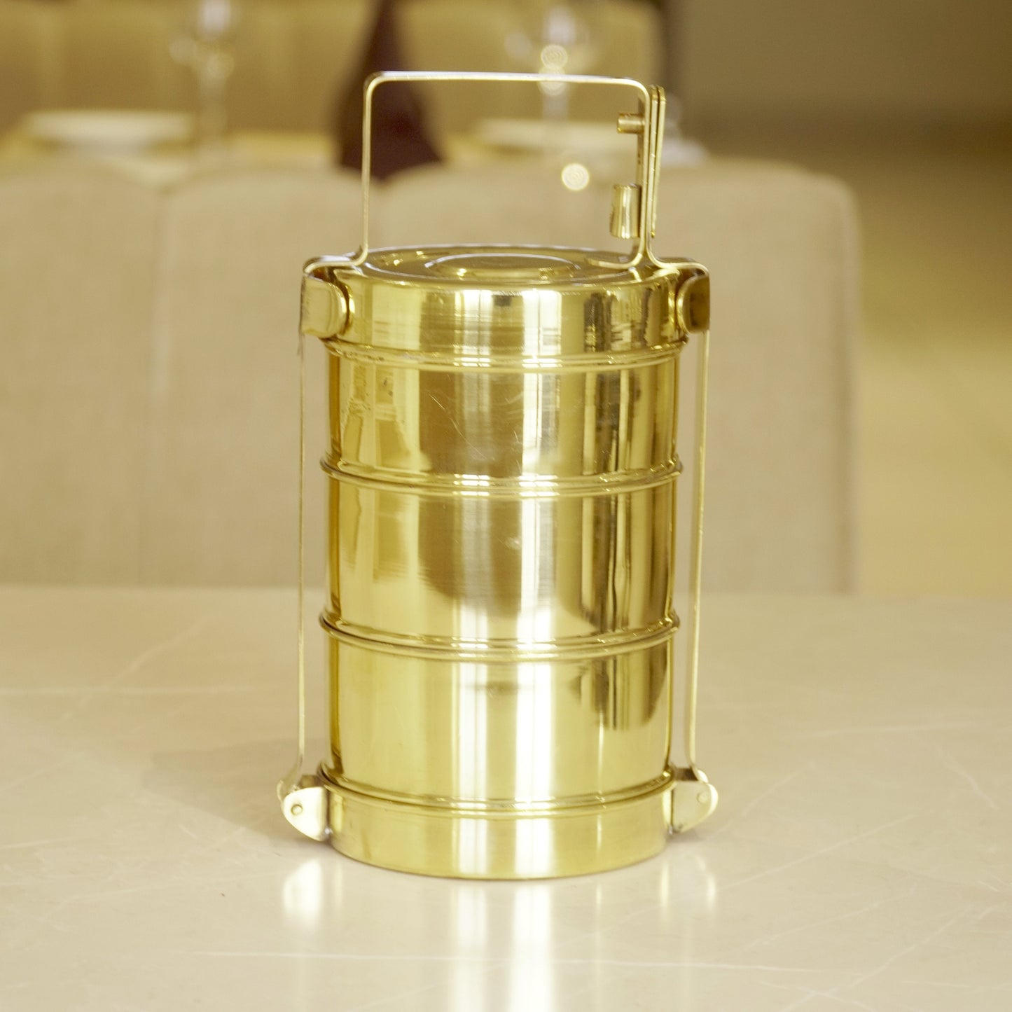 Brass Tiffin Box / Lunch Box