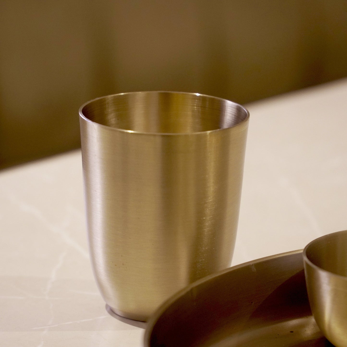 Bronze / Kansa Thali Set Glossy Finish