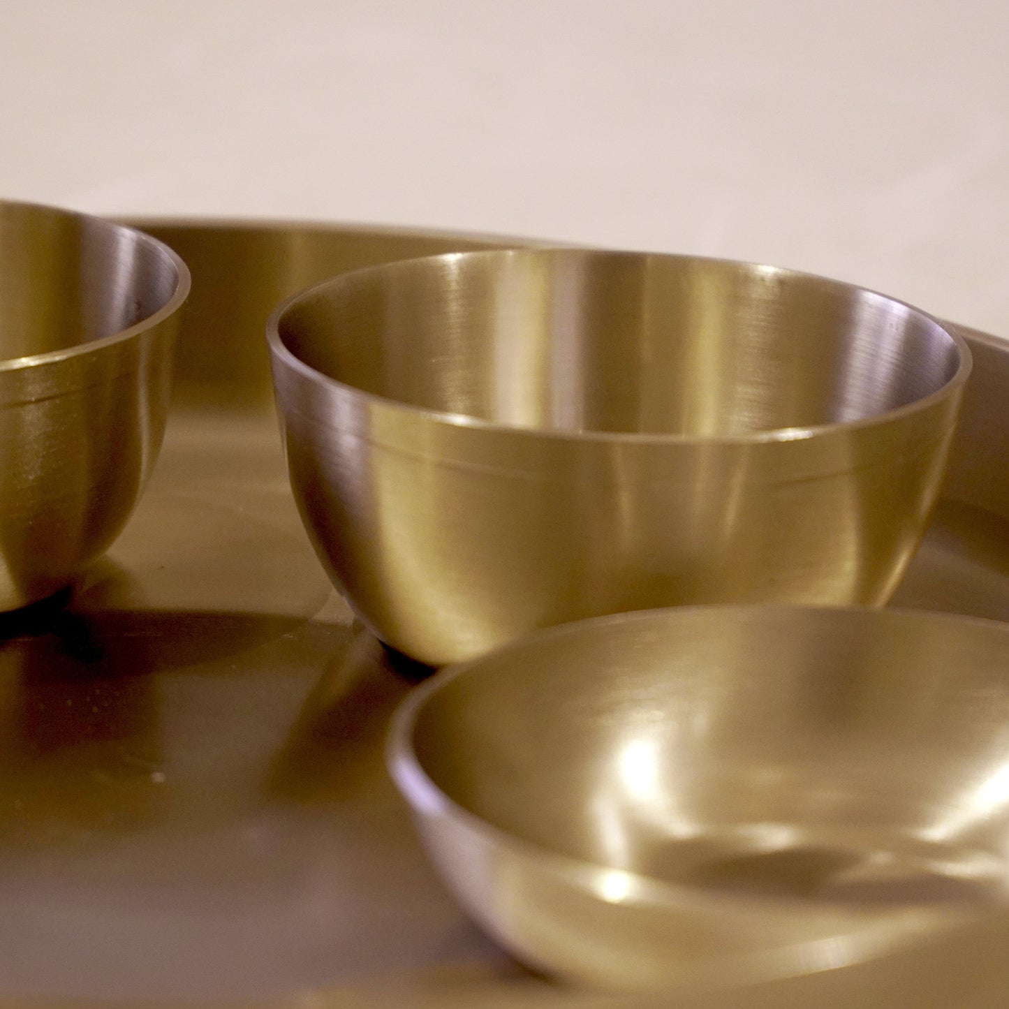 Bronze / Kansa Thali Set Glossy Finish