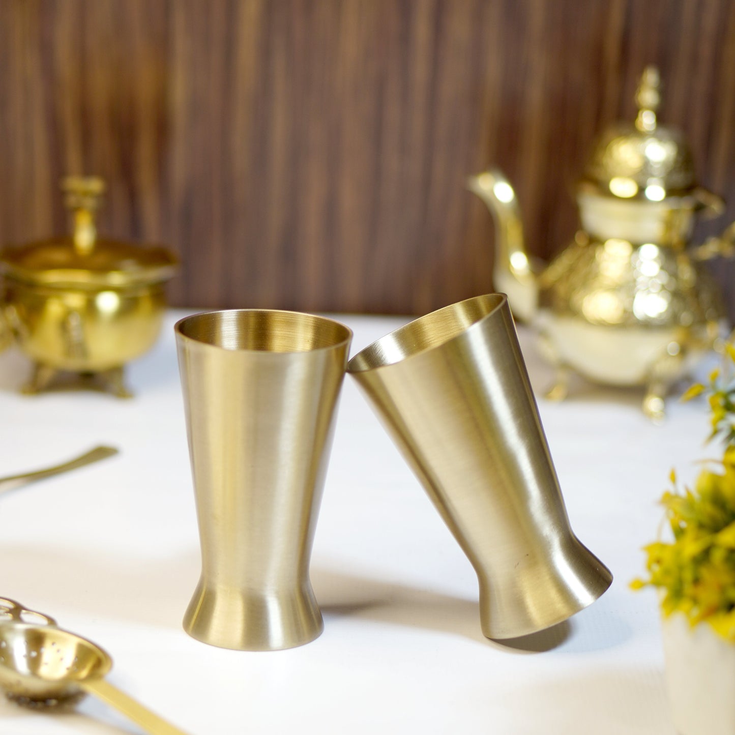 Kansa Lassi Glass Set with Velvet Box