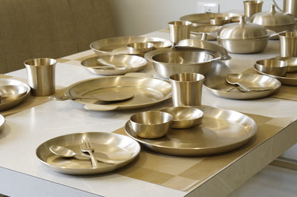 51 Pieces Bronze / Pure Kansa Dinner Set (Dish Set)