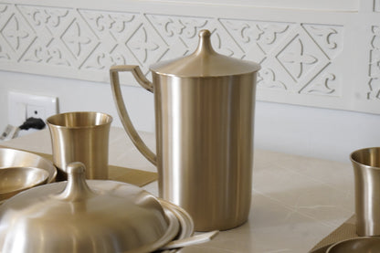 51 Pieces Bronze / Pure Kansa Dinner Set (Dish Set)