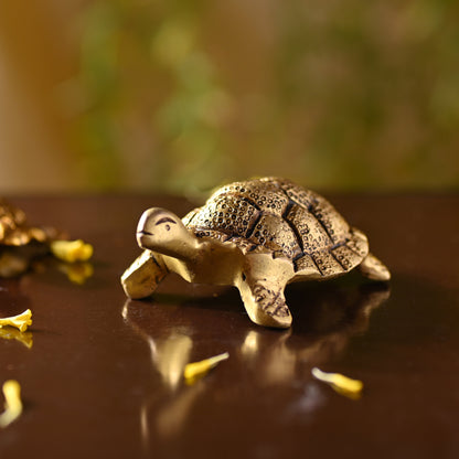 Brass Tortoise – Symbol of Prosperity and Longevity (1.5 Inch)