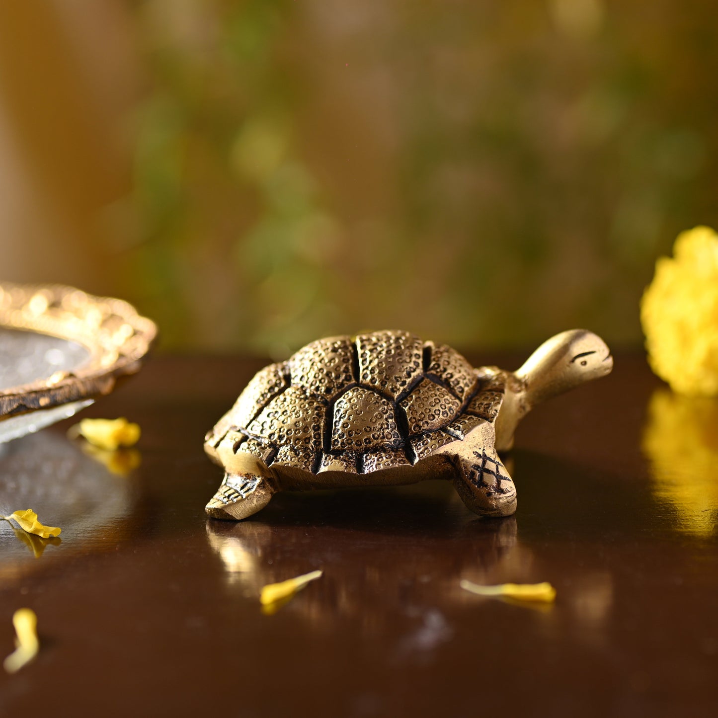 Brass Tortoise – Symbol of Prosperity and Longevity (1.5 Inch)