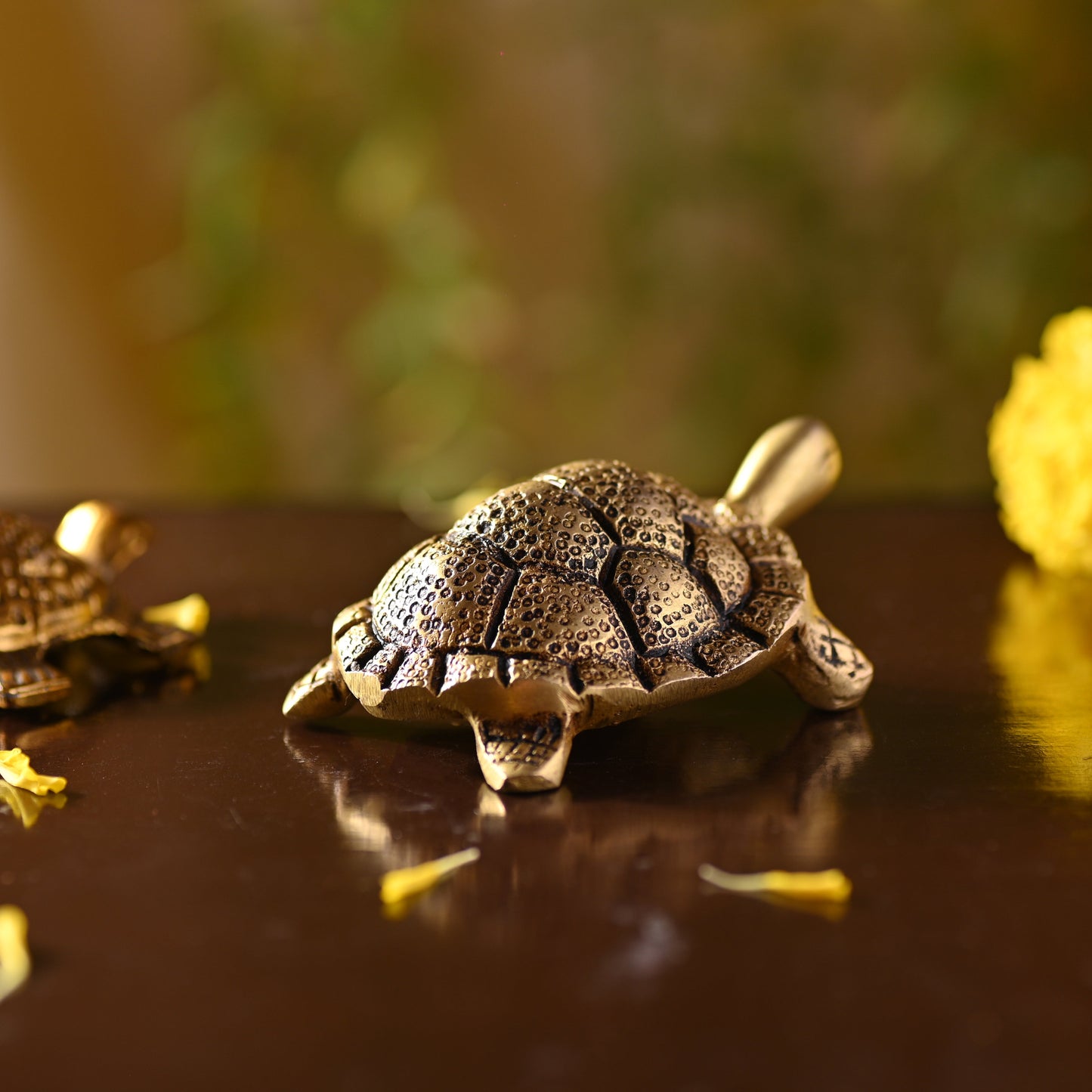 Brass Tortoise – Symbol of Prosperity and Longevity (1.5 Inch)
