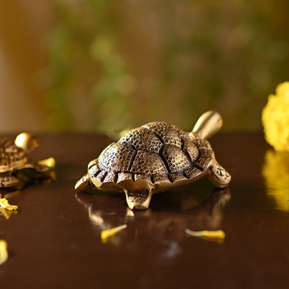 Brass Tortoise – Symbol of Prosperity and Longevity (1.5 Inch)